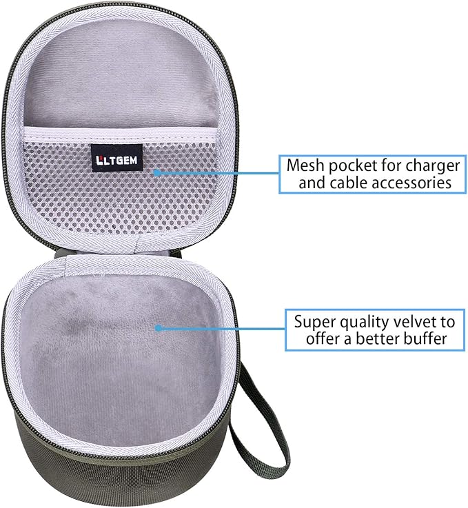 LTGEM Case for Walker's Razor Slim Ear Muffs - Hard Storage Travel Protective Carrying Bag