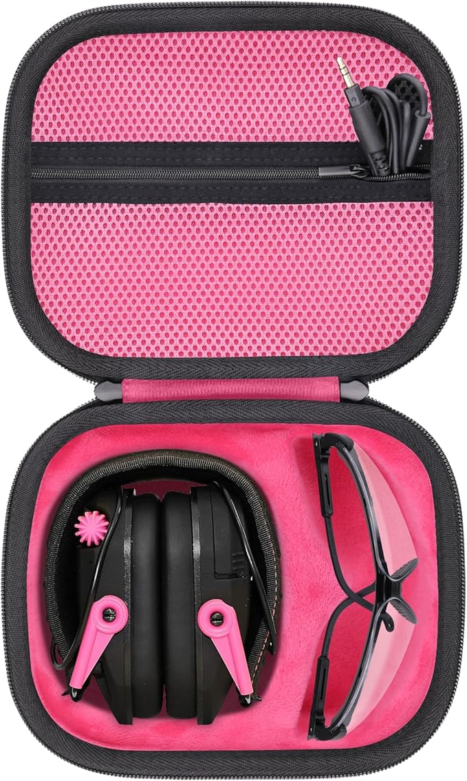 Storage Case Compatible with Walkers Razor Slim/Howard Leight Honeywell Impact Sport Electronic Ear Protection Muffs