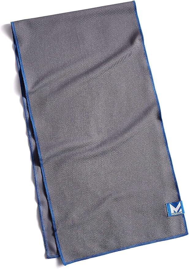 MISSION Max Plus Cooling Towel- Soft, Durable Microfiber - Cools Up to 3 Hours - UPF 50 Sun Protection - Machine Washable