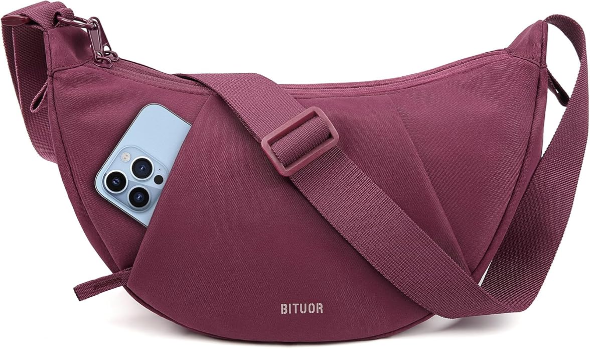 Crossbody Bag Lightweight Water Resistant Shoulder Bag Anti-Theft Handbag for Travel Daily Work Shopping