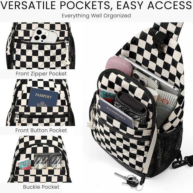 Small Crossbody Purses Bags for Women Men Travel, Chest Sling Bag Women Casual Cross Body Bag for Woman Sling Backpack
