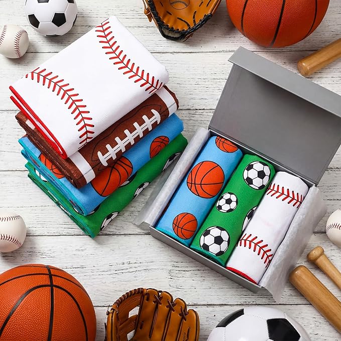 Tudomro 16 Pcs Sports Cooling Towels Football Baseball Soccer Basketball Breathable Chilly Cooling Towel for Neck and Face 30" x 9"Microfiber Sport Rag for Players Team Gift Sport Party Favors