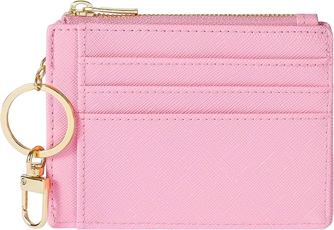 Sodsay Card Case Slim Front Pocket Wallet for Women Credit Card Holder with Keychain | Slim, Credit Card Holder, Front Pocket, with Keychain | Slim