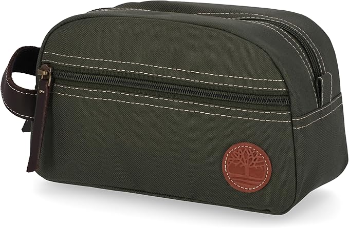 Timberland Men's Toiletry Bag Canvas Travel Kit Organizer