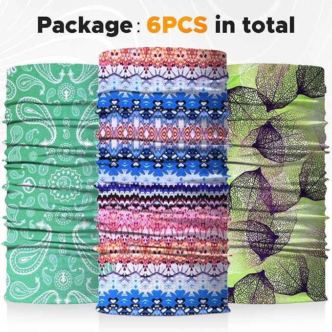 JOEYOUNG Headwear, Bandana, Neck Gaiter Head Wrap Headband Balaclava Magic Scarf