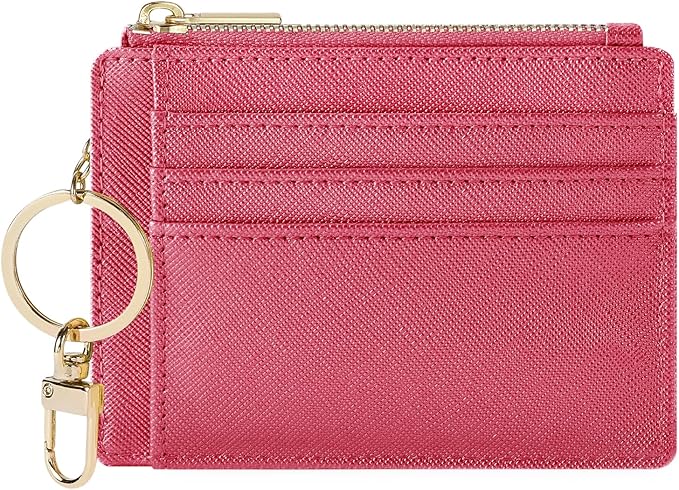 Sodsay Card Case Slim Front Pocket Wallet for Women Credit Card Holder with Keychain | Slim, Credit Card Holder, Front Pocket, with Keychain | Slim