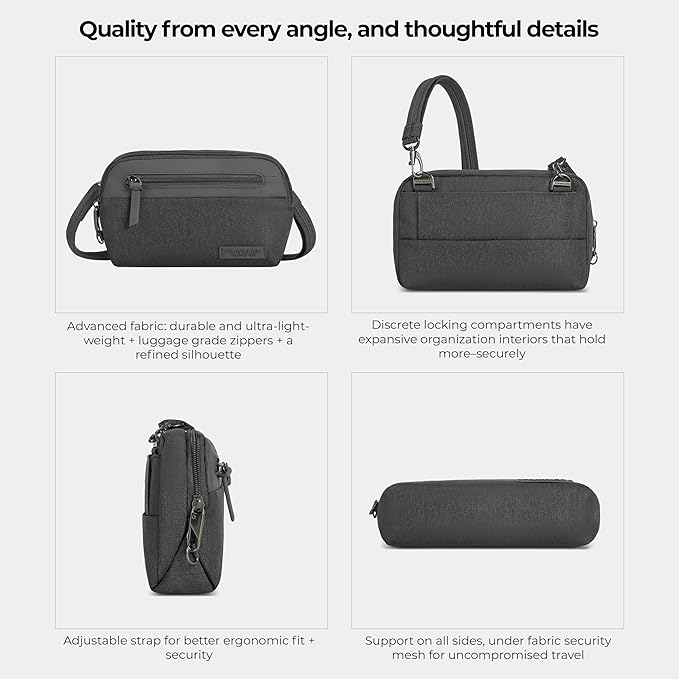 Travelon Anti-Theft Metro Convertible Small Crossbody Bag