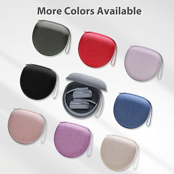 Headphone Headset Case for JLab JBuds Lux ANC/JLab Go Lux ANC/Beats/JBL/TOZO/BERIBES/Picun/KVIDIO Noise Cancelling Over-Ear Foldable Headphone (Gray)