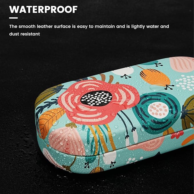 molshine Hard Shell Sunglasses Case,Classic Large Glasses Case for Women Men,Sunglass Eyeglasses