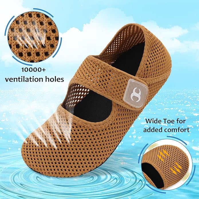 Water Shoes for Women Men Barefoot Beach Swim Aqua Socks Summer Wide Slides Sandals Quick Dry Pool River Sea Sock Shoes