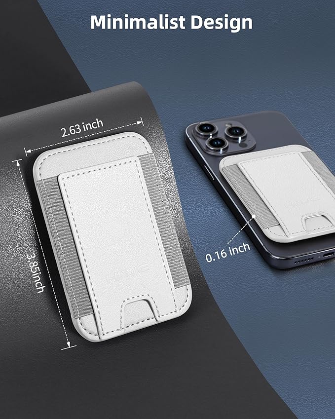HiWe for MagSafe Wallet: 7-Card Holder, RFID Blocking, Strong Magnet for iPhone 12-17 Series, Slim, 1 Slot