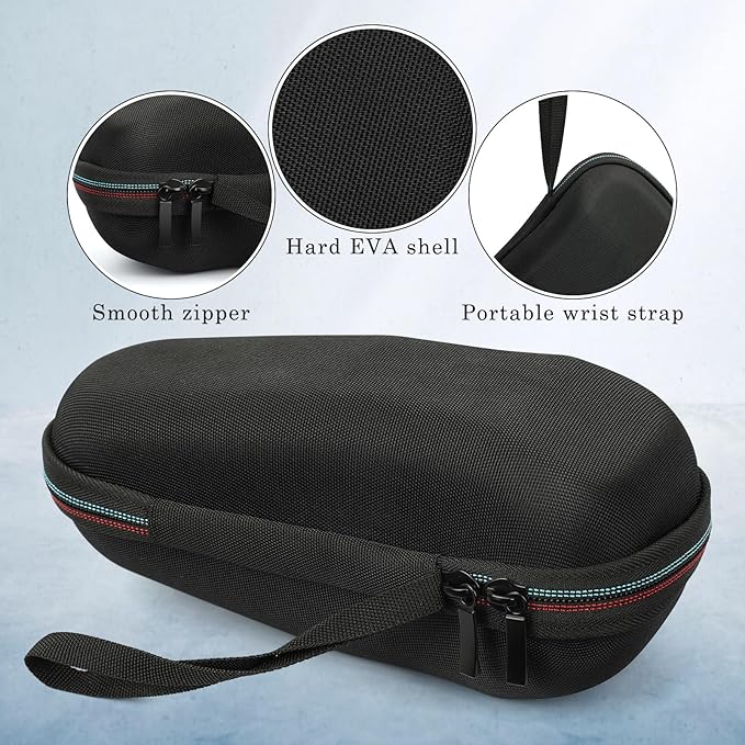 Braun Shaver Travel Case - Hard EVA Protective Holder for Series 3/5/6/7/8/9 Pro+ & All Models (Fits 3s, 5s, 7s, 8s, 9s)-Water-Resistant Men's Electric Razor Storage Pouch for Gym & Vacation