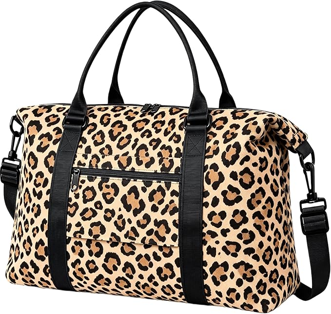 TOPBAG Travel Duffle Bag, Waterproof Weekender Carry On Tote Bags for Women, Sport Gym Bag for Men, Hospital Bag for Labor and Delivery, Overnight Luggage Bag with Trolley Sleeve Coral Pink