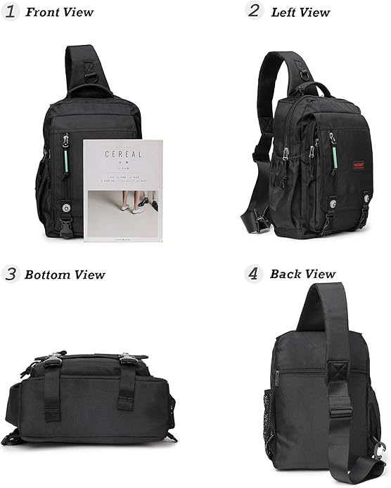 NICGID Sling Bags Chest Shoulder Backpacks, Laptop Backpack Crossbody Messenger Bag Travel Outdoor Men Women