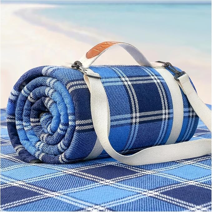 Waterproof Beach Blanket Picnic Outdoor Camp Mat Towel Family Beach Trip Essentials Summer Vacation Must Have Travel Accessories Lake Day Necessities Stuff Supplies Item Gadget Dad