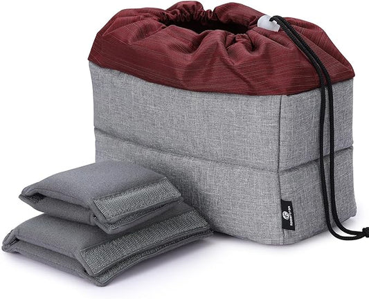 Koolertron Waterproof DSLR Camera Bag with Removable Insert, Adjustable Compartments, Fits in Camera Bags - Protective Case for DSLR/SLR Cameras & Accessories