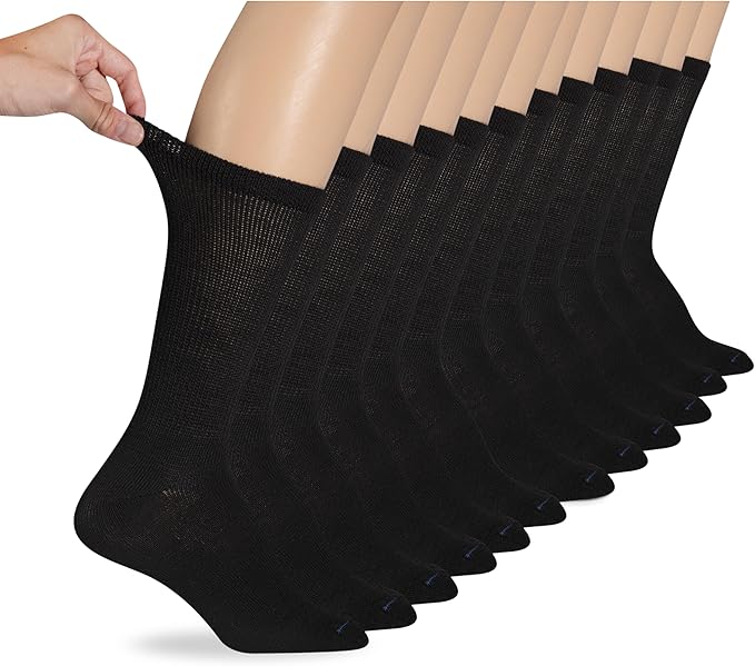 Dr. Scholl's Women's Diabetes & Circulator Socks - 4, 6, & 12 Pair Packs - Non-Binding Moisture Management