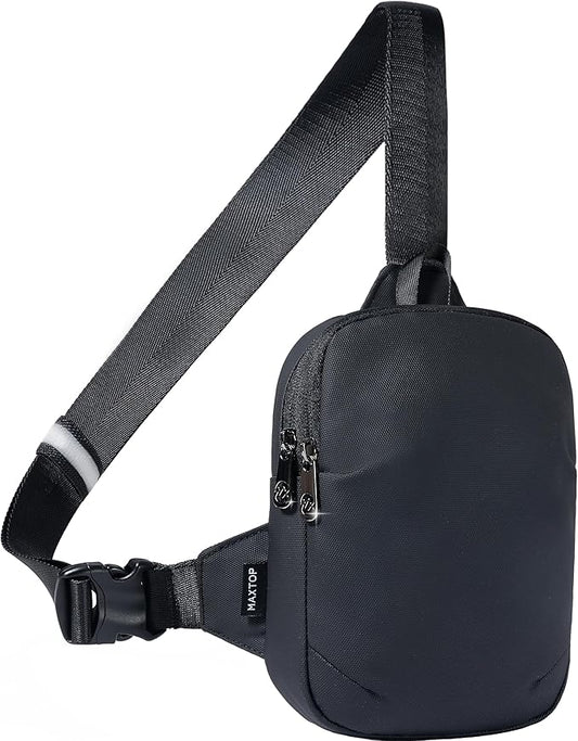 MAXTOP Small Sling Bag for Men Women Crossbody Chest Bags Water Resistant Fanny Pack Purse Phone Holder for Travel Sports Running Casual