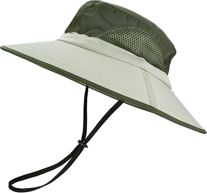 EINSKEY Wide Brim Sun Hat, UPF 50+ UV Protection Waterproof Packable Bucket Hat for Men & Women, Fishing Hiking Beach Garden