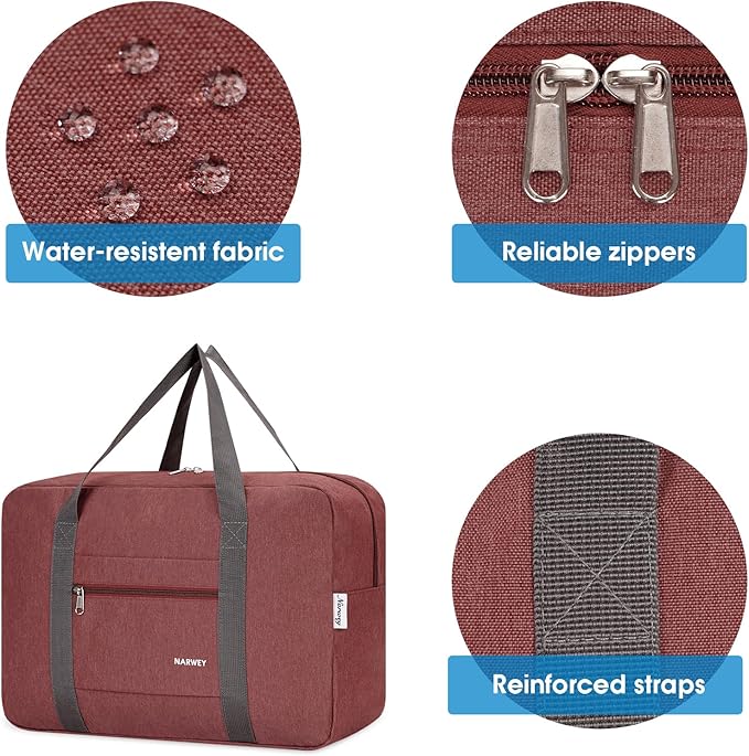 For Spirit Airlines Personal Item Bag Foldable Travel Duffel Bag Tote Carry on Luggage Duffle Overnight for Women and Men