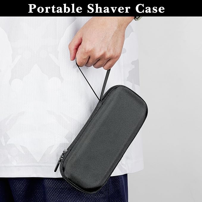 Linkidea Hard Shell Travel Case for Philips Norelco Shavers 2400, 3600 Series, Electric Razor Organizer & Protector, Men's Shaving Accessories Holder (Black)