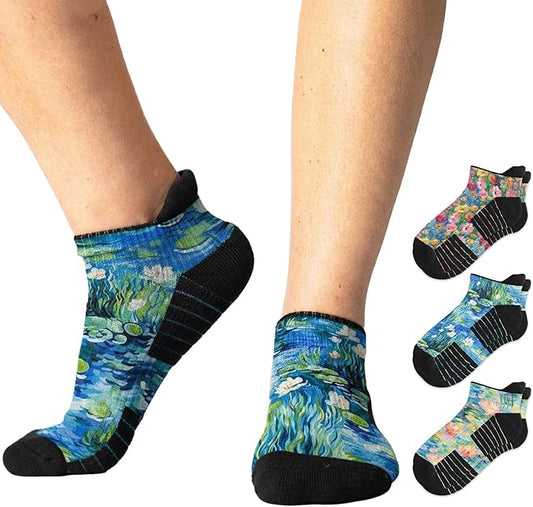 Viasox Ankle Compression Socks for Women & Men 3 Pack, 14 mmHg Support Improves Circulation, Extra Cushioned