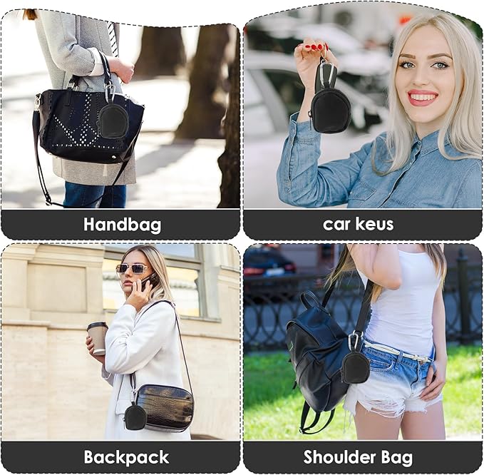 Nogeqi Ring Holder Keychain,Travel Ring Holder,Jewelry Holders for Sports Bag,Nylon Travel Jewelry Bag for Anti-Lost Keys
