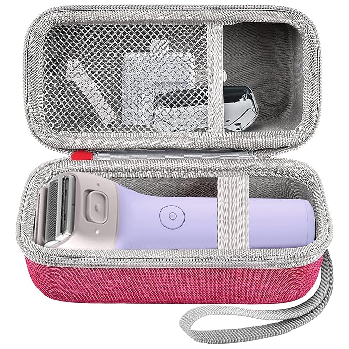Case Compatible with Panasonic ES-AWL8AV/ES-AWL6AG/ES-WL60-G Electric Shaver for Women Cordless 3 Blade Razor Pop-Up Trimmer Close Curves. Ladies Shave Razors Holder Fits for Charger -Pink (Box Only)