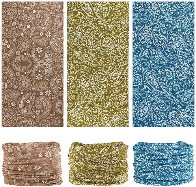 VANCROWN Headband Neck Gaiter Head Wrap Headwear Face Mask Magic Scarf Bandana for Men and Women