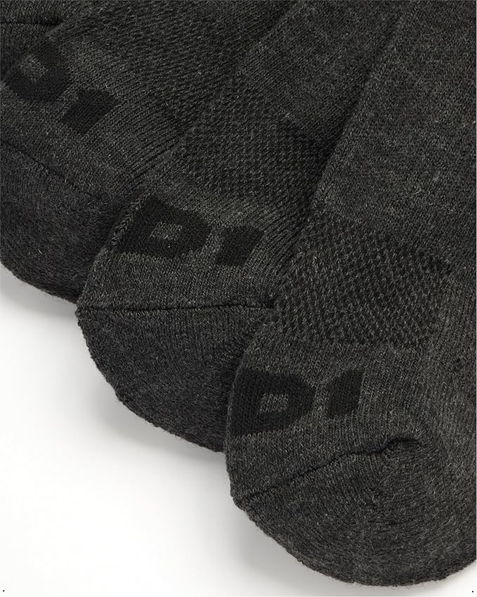 AND1 Mens No Show Socks - 12 Pack Performance Stretch Athletic Compression Socks for Men - Sports Low Cut Socks (6-12.5)