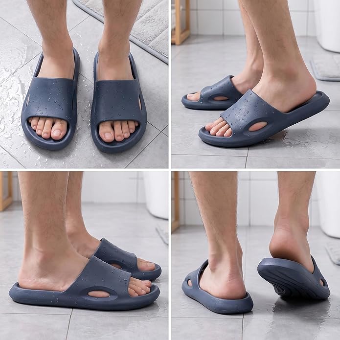 Shower Shoes Quick-Dry Non-Slip Bathroom Slippers for Men & Women,Quick-Dry Non-Slip, Home Slides Dorms, Gym, Pool, Spa, Camping, Beach