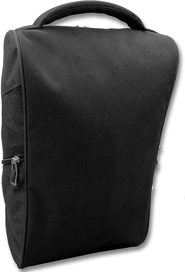 CaddyDaddy Premium Golf Shoe Bag Zipper Sports Shoe Strap Bag with Side and Front Accessory Pocket for Storing Golf Accessories Golf Shoe Carry Bags (Premium Golf Shoe Bag)