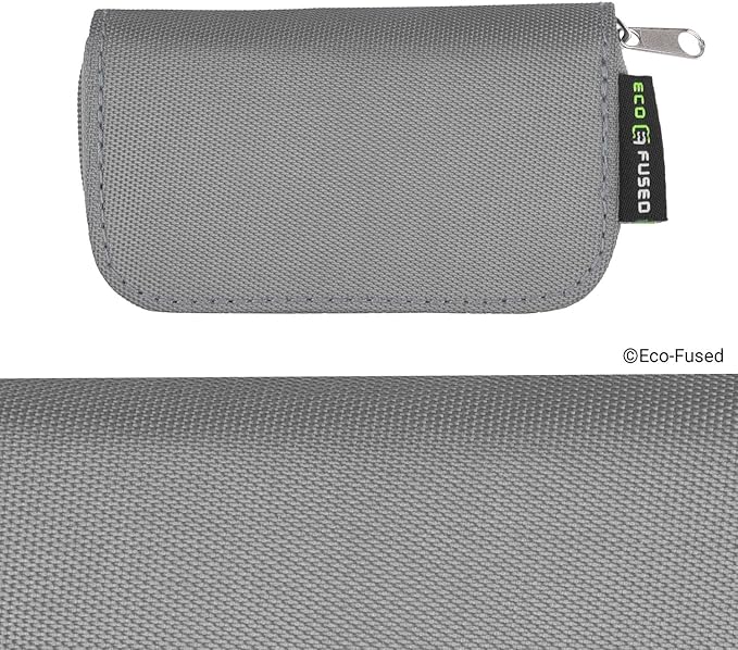 Eco-Fused Memory Card Case - Fits up to 22x SD, SDHC, Micro SD, Mini SD and 4X CF - Holder with 22 Slots (Purple & Grey / 22 Slots - 2 Pack)
