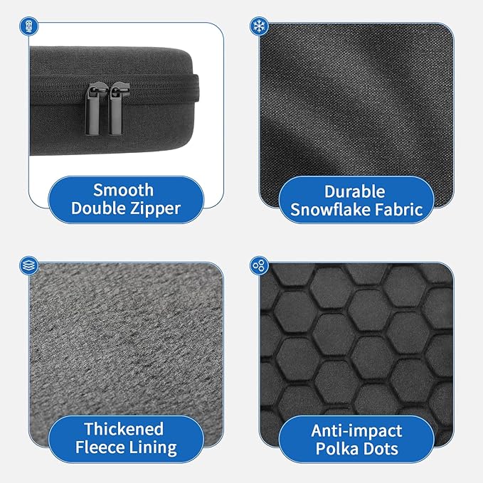 Smart Case for Apple AirPods Max Supports Sleep Mode, Hard Organizer Portable Carry Travel Cover Storage Bag