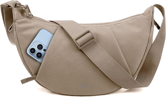 Crossbody Bag Lightweight Water Resistant Shoulder Bag Anti-Theft Handbag for Travel Daily Work Shopping