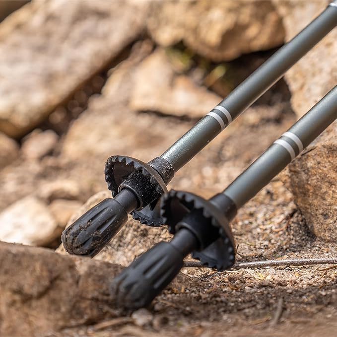 TREKOLOGY Trekking Pole Tips - Walking Sticks Replacement Tip Protectors - 11mm Hole Diameter - Fit Most Standard Hiking Poles