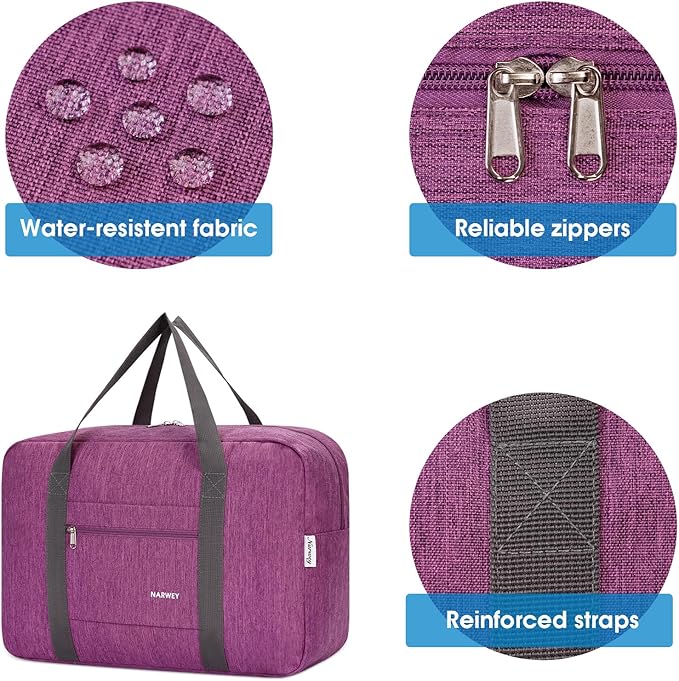 For Spirit Airlines Personal Item Bag Foldable Travel Duffel Bag Tote Carry on Luggage Duffle Overnight for Women and Men