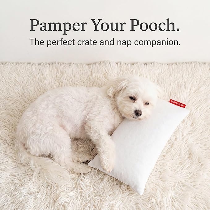 Pipsqueak Microfiber Pillow - Small, Mini, Tiny - 11 x 7 in - Perfect for Travel, Cars, Airplanes, Camping, Dogs, Toddlers, Kids, Lumbar, Knees and Neck - Ages 2 Yrs and Up