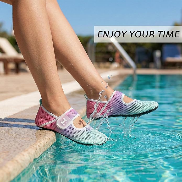 Water Shoes for Women Men Barefoot Beach Swim Aqua Socks Summer Wide Slides Sandals Quick Dry Pool River Sea Sock Shoes