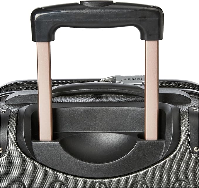 Rockland London Hardside Spinner Wheel Luggage, Carry-On 20", Grey
