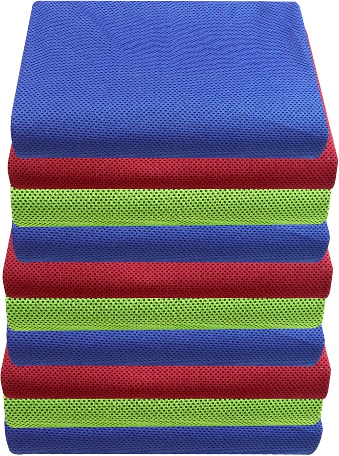 Pallesen Cooling Towel, Cooling Towels for Neck and Face, Cooling Towels for Hot Weather, Sports Cooling Towels, Cooling Towels for Yoga, Running & Gym,Random Color (10)