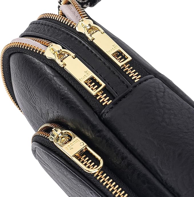 INICAT RFID Blocking Sling Bag, Anti Theft Crossbody Bag for Women Compact Travel Purses Leather