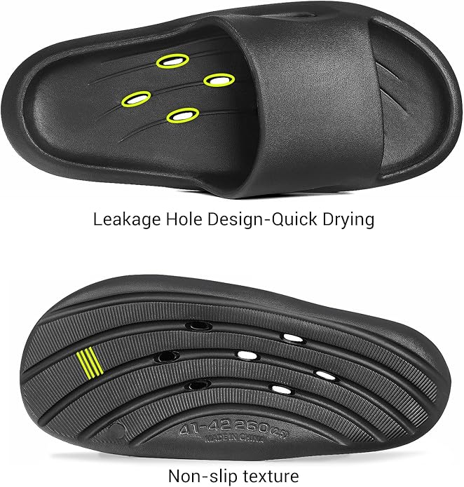 Shower Shoes Quick-Dry Non-Slip Bathroom Slippers for Men & Women,Quick-Dry Non-Slip, Home Slides Dorms, Gym, Pool, Spa, Camping, Beach