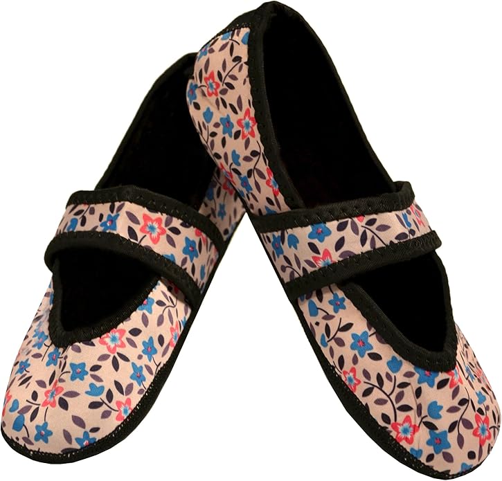 Nufoot Betsy Lou Women's Slippers, Foldable, Flexible Flats, Slipper Socks, Travel Slippers, Exercise Shoe, Dance Shoe, Yoga Socks, House Shoes, Indoor Shoes