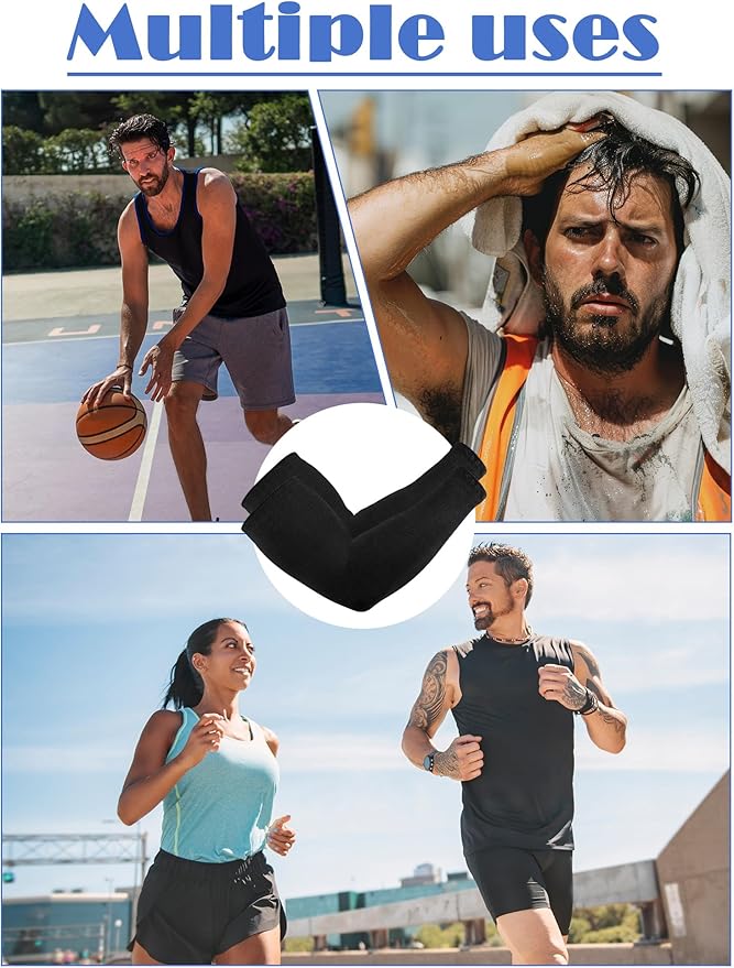 Boao 10 Pairs UV Arm Sleeve for Men Women Cooling Tattoo Cover up Compression Sun Protection Sleeves for Outdoor Activities