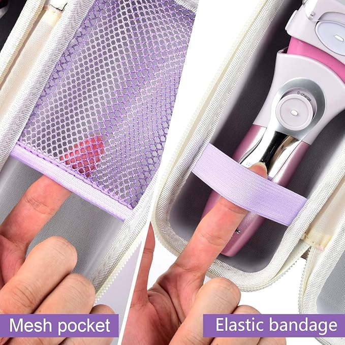 Case Compatible with Panasonic ES-AWL8AV/ES-AWL6AG/ES-WL80 Electric Shaver for Women Cordless 3 Blade Razor Pop-Up Trimmer Close Curves. Ladies Shave Razors Holder Fits for Charger -Purple (Box Only)