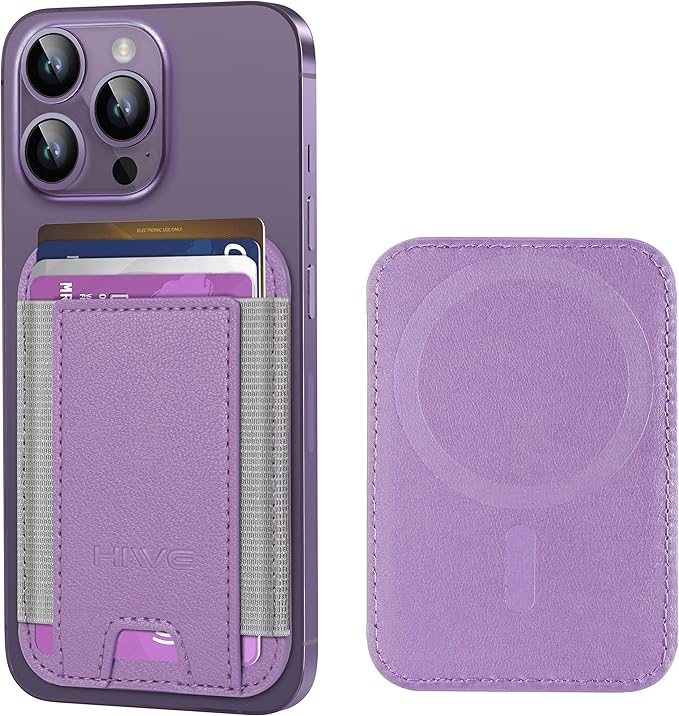 HiWe for MagSafe Wallet: 7-Card Holder, RFID Blocking, Strong Magnet for iPhone 12-17 Series, Slim, 1 Slot