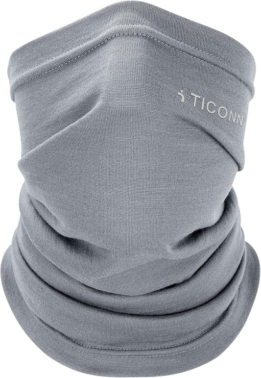TICONN Neck Gaiter Face Cover Scarf, Neck Warmer Breathable Sun & Wind-proof for Skiing Fishing Hiking Cycling