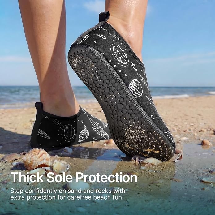 Water Shoes for Women Men Quick-Dry Aqua Socks Swim Beach Outfits Barefoot Yoga Exercise Wear Sport Accessories Pool Camping Must Haves River Hiking Adult Youth Size