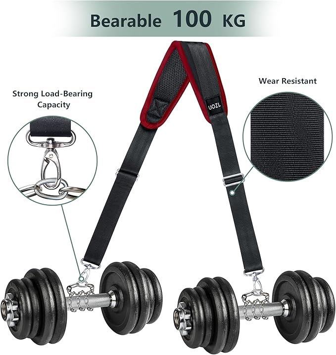 67 Inch Shoulder Straps, Soft with Ultra-Thick Fixed Shoulder Pad, Two Way Independently Adjustable Buckle Replacement Straps for Laptop Bag Messenger Bag Tool Bag Luggage,BlackRed